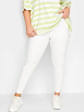 YOURS Curve White JENNY Jeggings